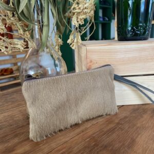 Cartera piel/pelo