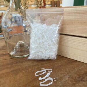 Gomas para crines silicona (500 unidades)