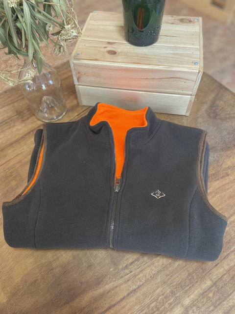 Chaleco caza polar reversible mujer Pasión Morena