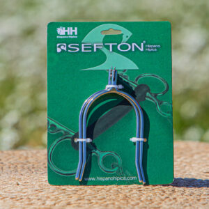 Espuelin sefton inoxidable gallo recto con ruelta con pinchos (par)