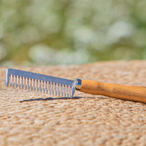 Peine HH aluminio con mango madera